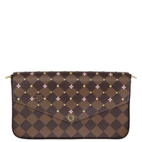 Louis Vuitton Pochette Felicie Damier Ebene Studded