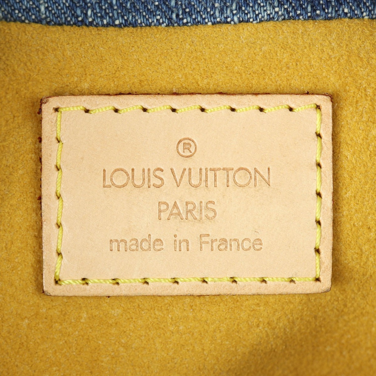 Louis Vuitton Pleaty Monogram Denim Interior Stamp