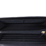 Chanel Boy Long Flap Wallet | Black Lambskin