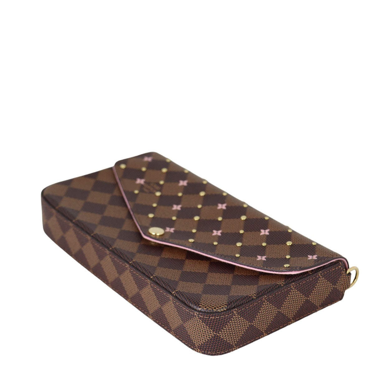 Louis Vuitton Pochette Felicie Damier Ebene Studded