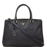 Prada Saffiano Lux Galleria Double Zip Tote Medium