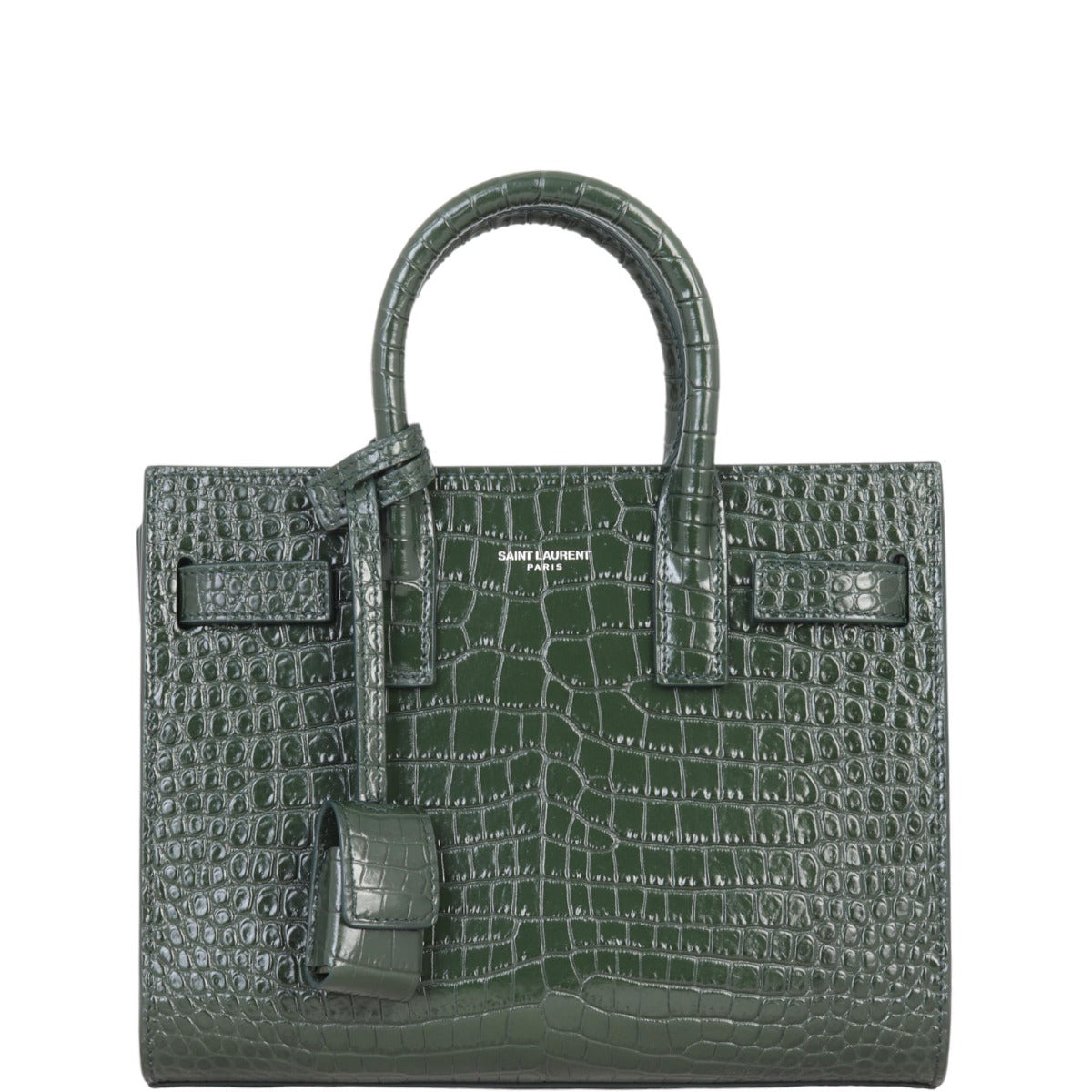 Saint Laurent Sac de Jour Nano Croc-Embossed