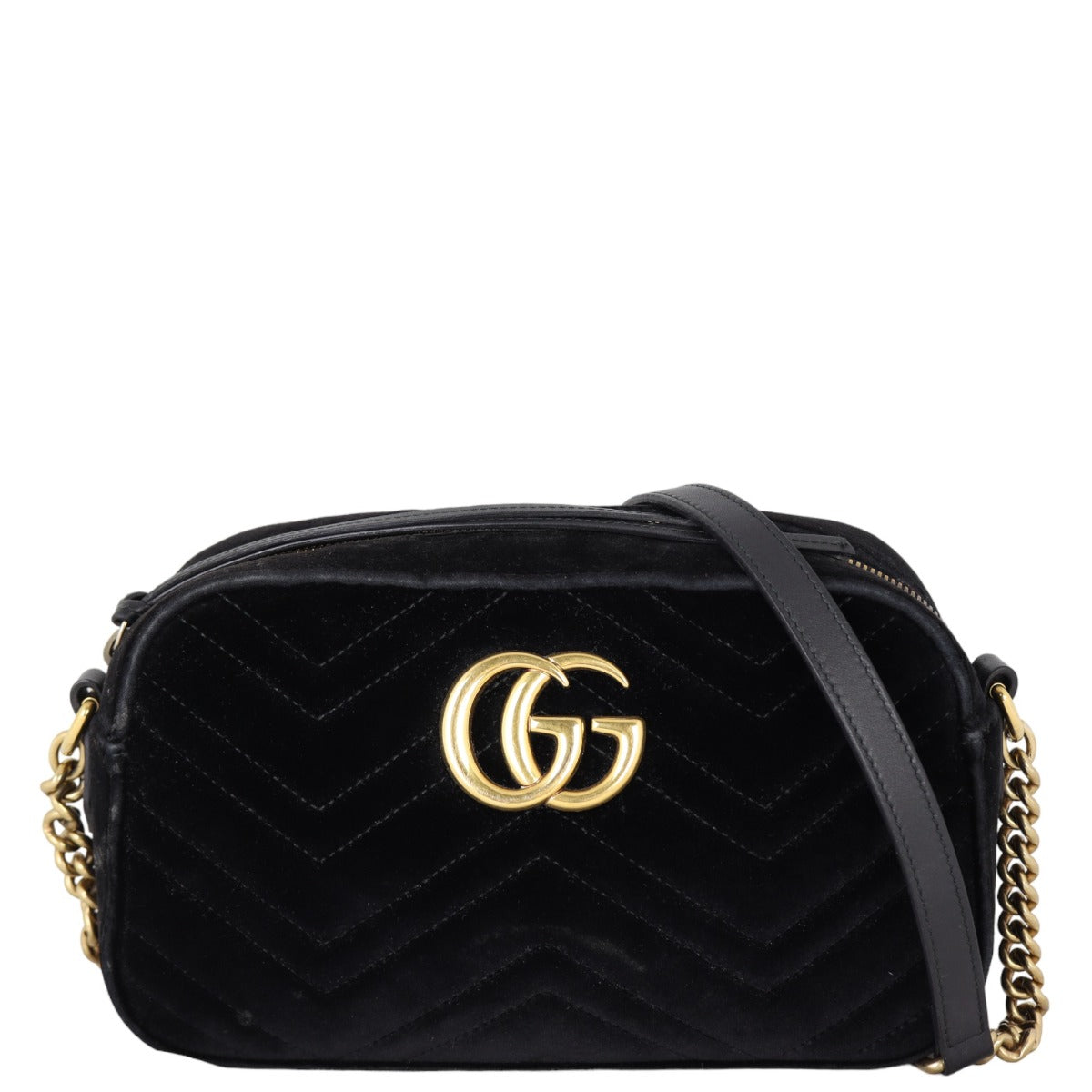 Gucci GG Marmont Velvet Small Camera Bag