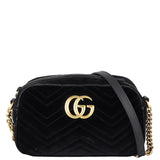 Gucci GG Marmont Velvet Small Camera Bag