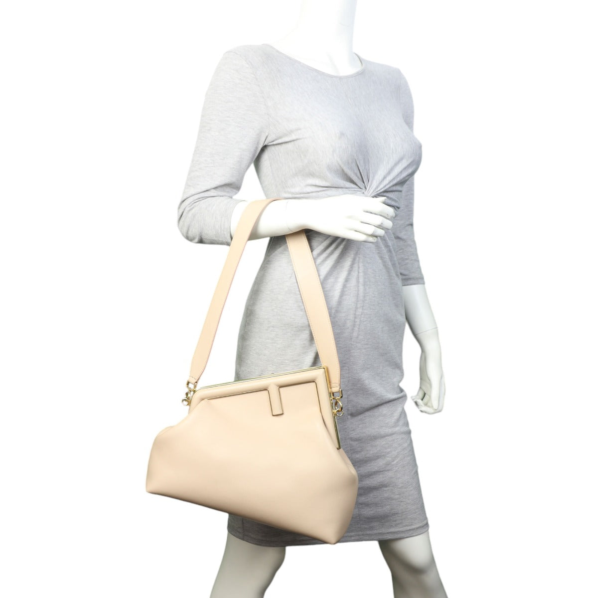 Fendi First Medium Clutch With Strap