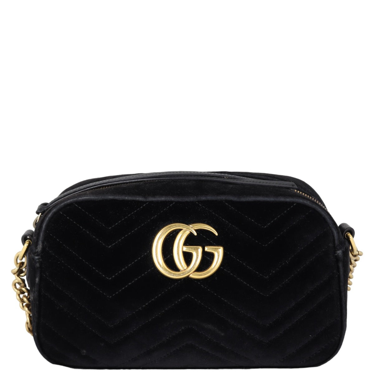 Gucci GG Marmont Velvet Small Camera Bag