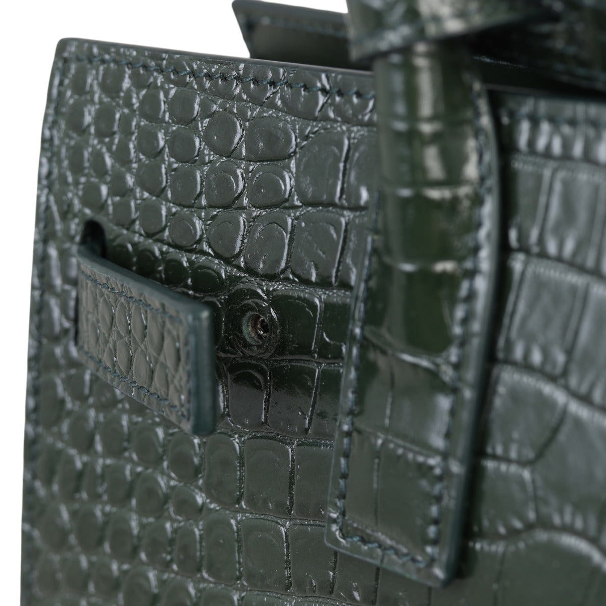 Saint Laurent Sac de Jour Nano Croc-Embossed