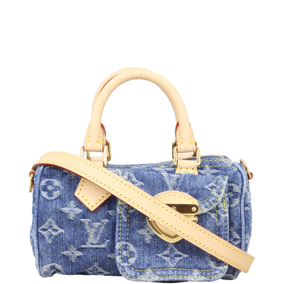 Louis Vuitton Nano Speedy Monogram Denim
