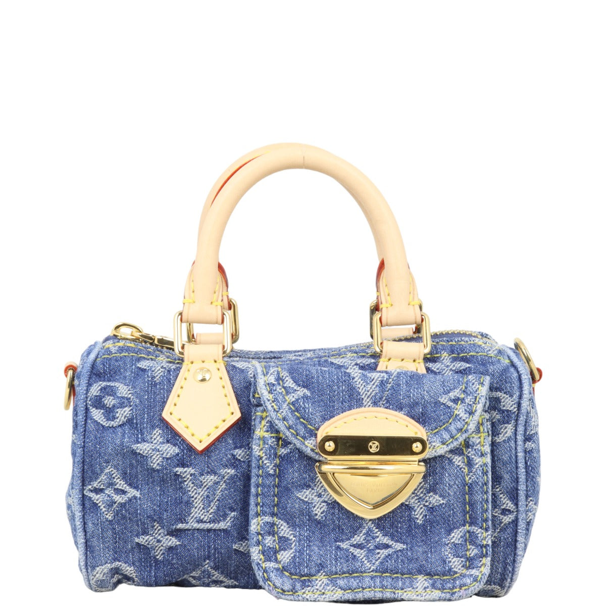Louis Vuitton Nano Speedy Monogram Denim