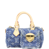 Louis Vuitton Nano Speedy Monogram Denim