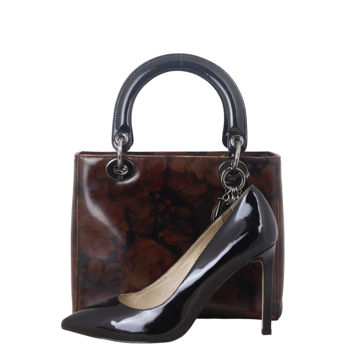 Dior Lady Dior Medium Printed Rose