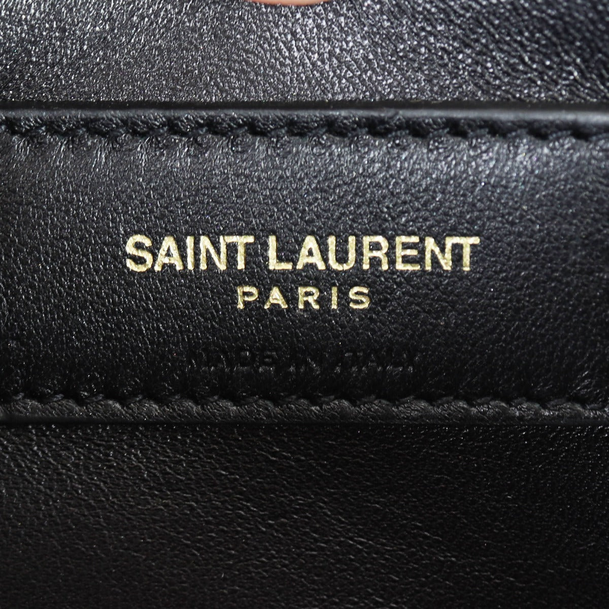 Saint Laurent Kate Tassel Chain Wallet Interior Stamp