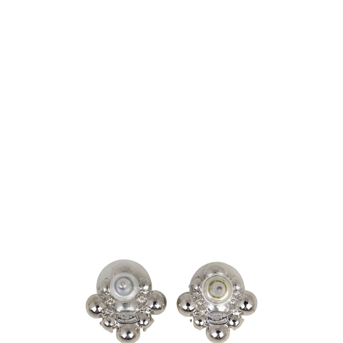 Chanel CC Crystal Cluster Earrings
