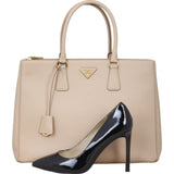 Prada Saffiano Lux Galleria Double Zip Tote Large