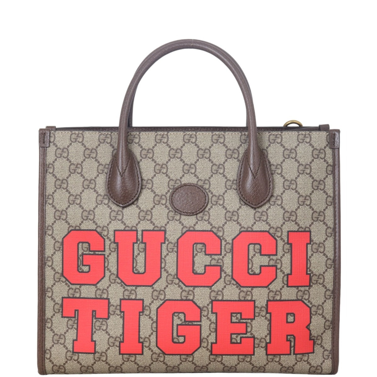 Gucci Tiger GG Supreme Interlocking G Tote Small