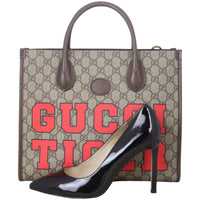 Gucci Tiger GG Supreme Interlocking G Tote Small