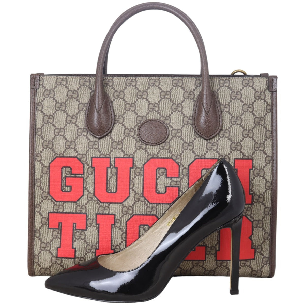 Gucci Tiger GG Supreme Interlocking G Tote Small