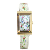 Gucci G-Frame Floral Watch Front