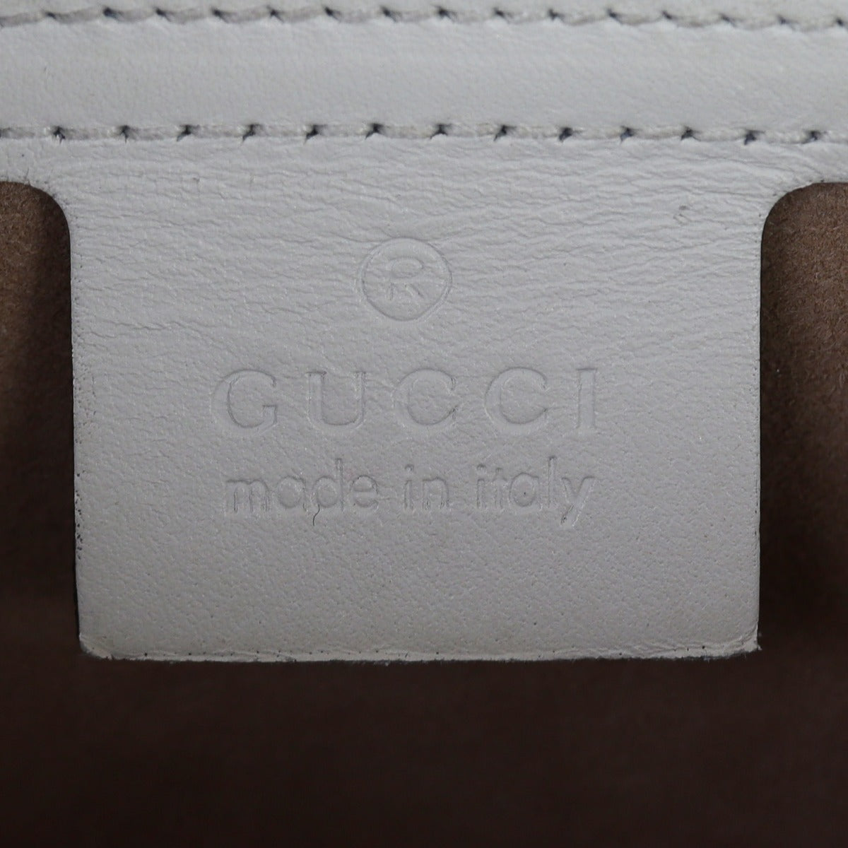 Gucci Sylvie Small Shoulder Bag Interior Stamp