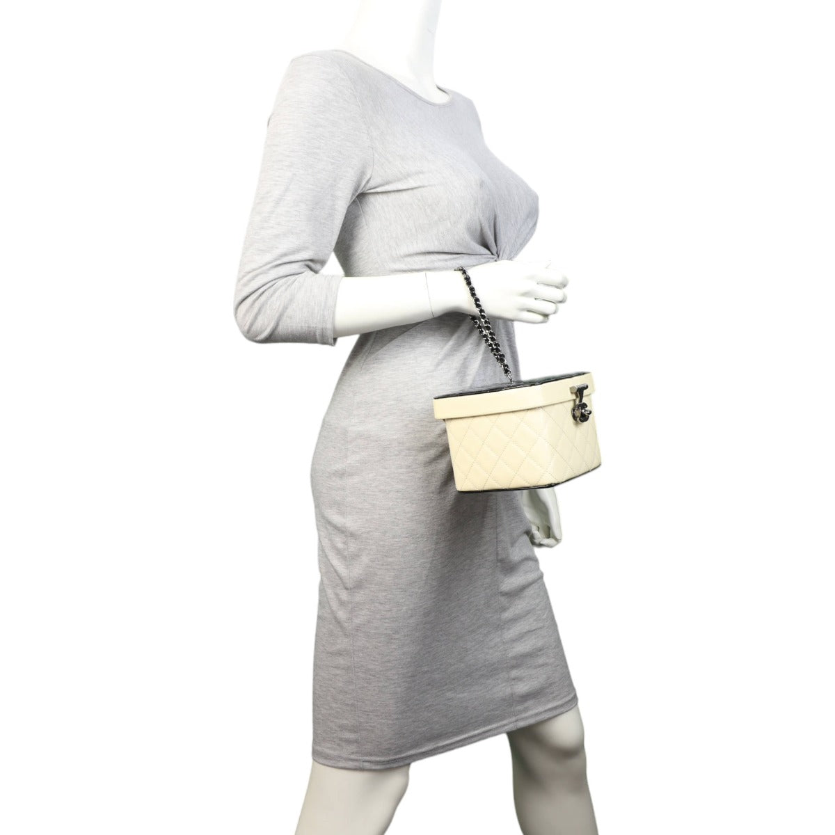 Chanel Mini Makeup Case Minaudiere Patent