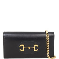 Gucci Leather Horsebit 1955 Chain Wallet