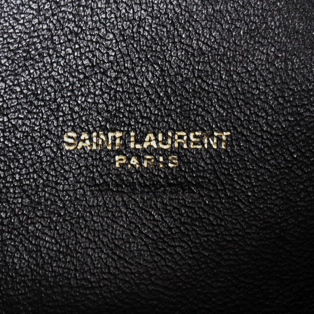 Saint Laurent All Over Bucket Bag Monogram Interior Stamp