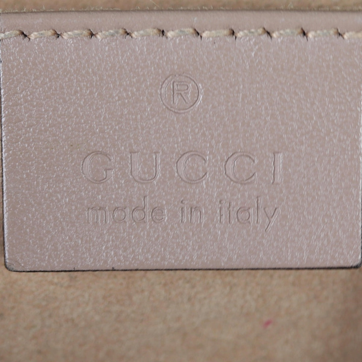 Gucci GG Marmont Small Camera Bag Interior Stamp