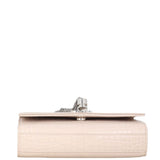 Saint Laurent Kate Tassel Chain Bag Small Croc-Embossed