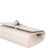 Saint Laurent Kate Tassel Chain Bag Small Croc-Embossed