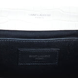 Saint Laurent Kate Tassel Chain Bag Small Croc-Embossed
