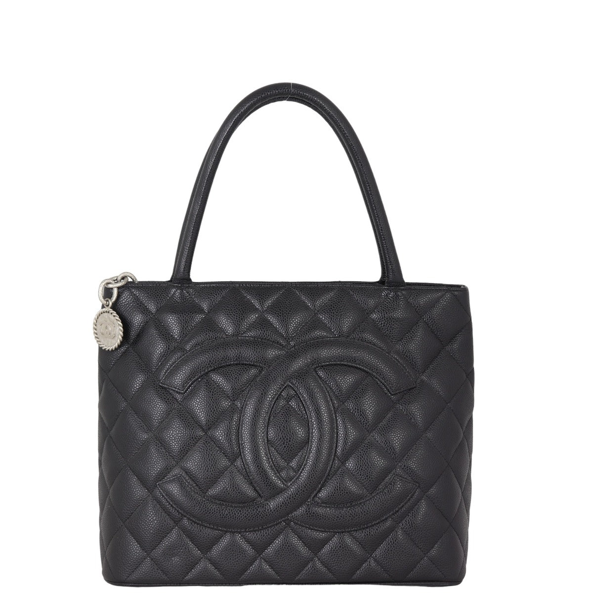 Chanel Medallion Tote | Silver Zip