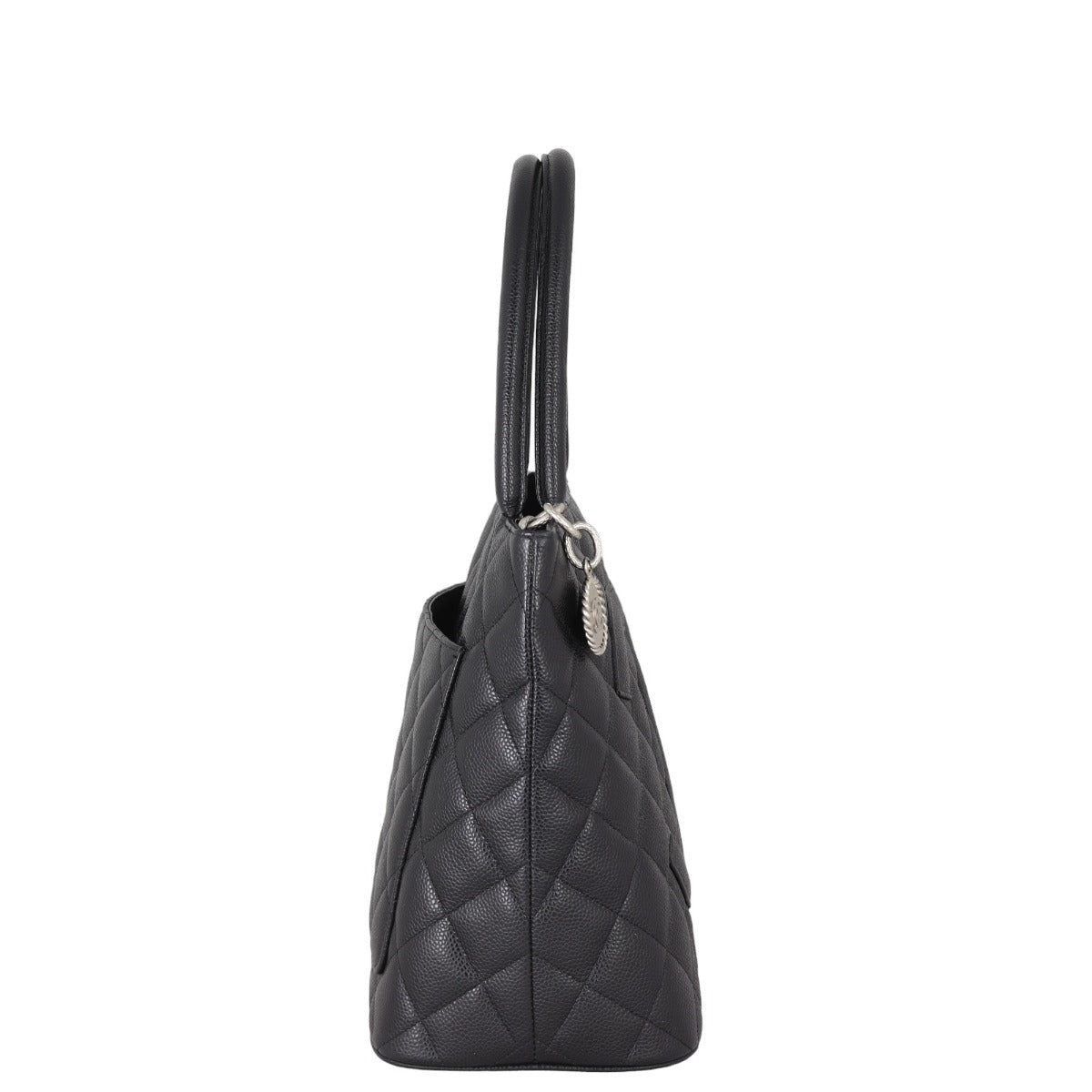 Chanel Medallion Tote | Silver Zip