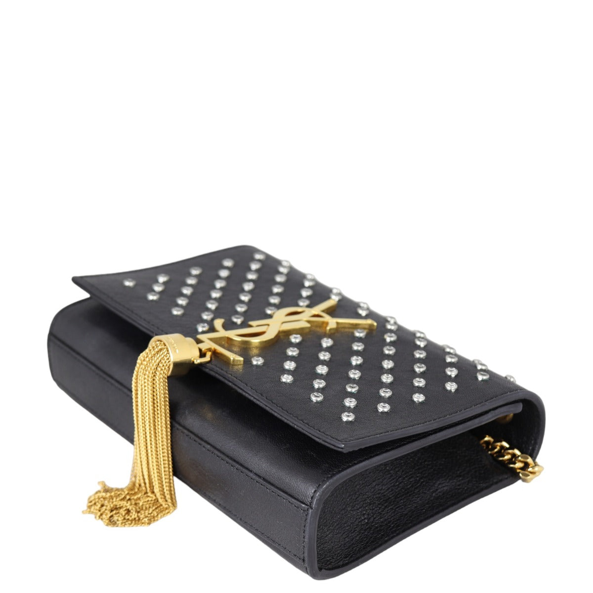 Saint Laurent Kate Tassel Chain Bag Small Studded