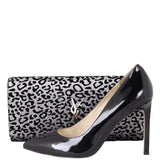 Saint Laurent Kate Tassel Monogram Clutch Leopard