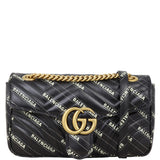 Gucci X Balenciaga The Hacker Project GG Marmont Matelasse Small Shoulder Bag