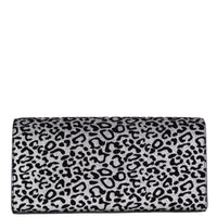 Saint Laurent Kate Tassel Monogram Clutch Leopard