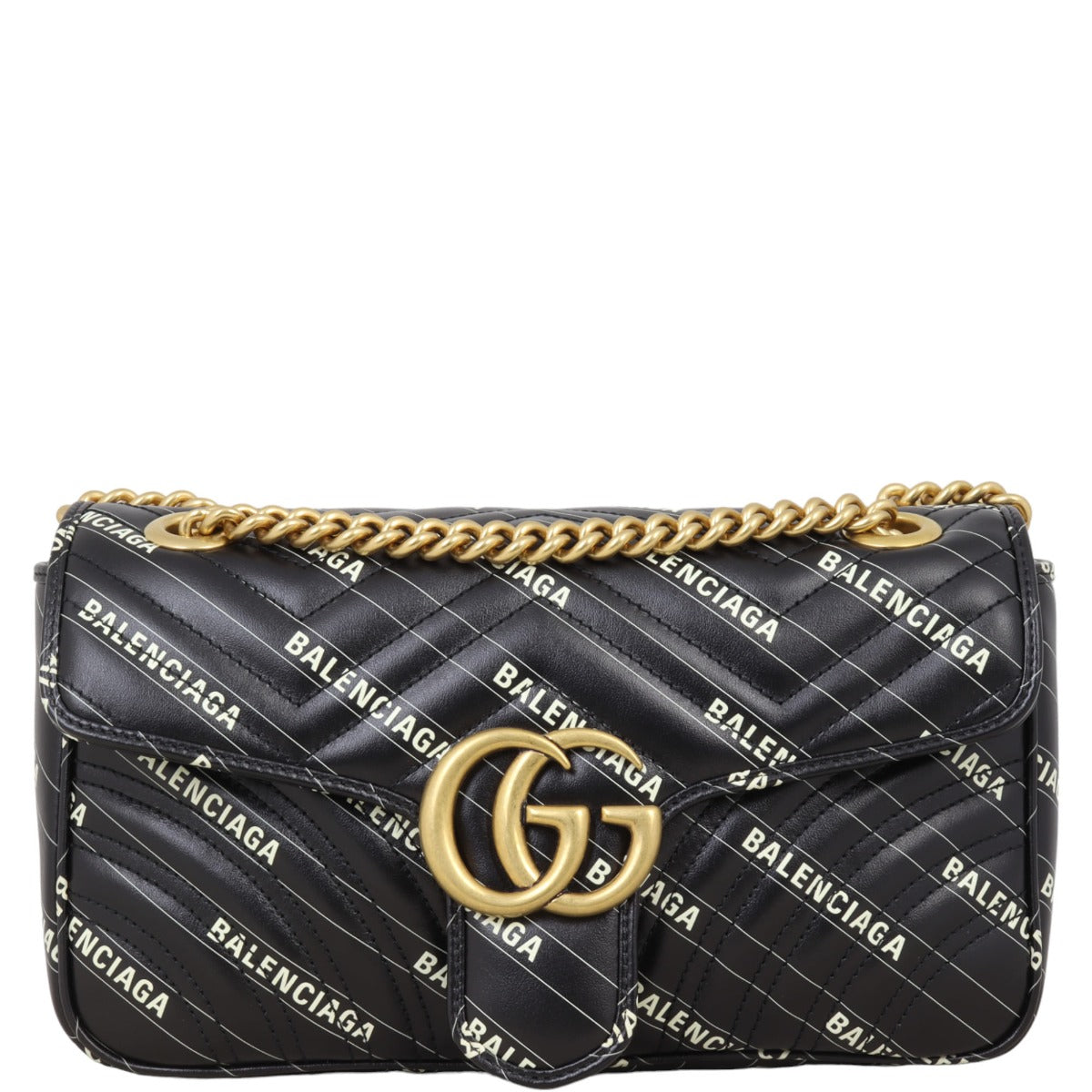 Gucci X Balenciaga The Hacker Project GG Marmont Matelasse Small Shoulder Bag