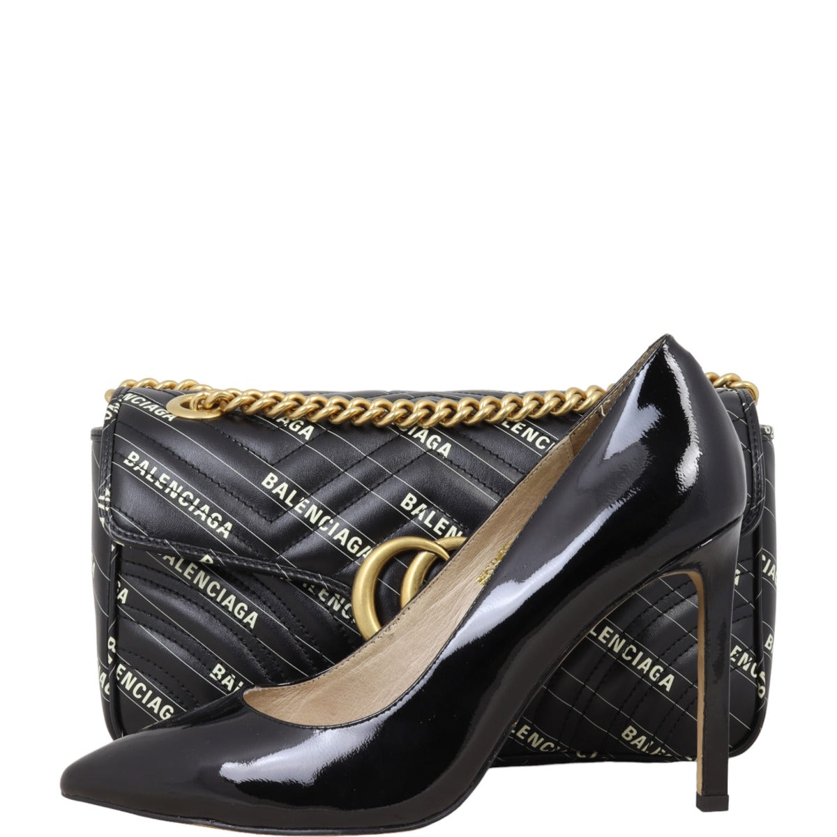 Gucci X Balenciaga The Hacker Project GG Marmont Matelasse Small Shoulder Bag