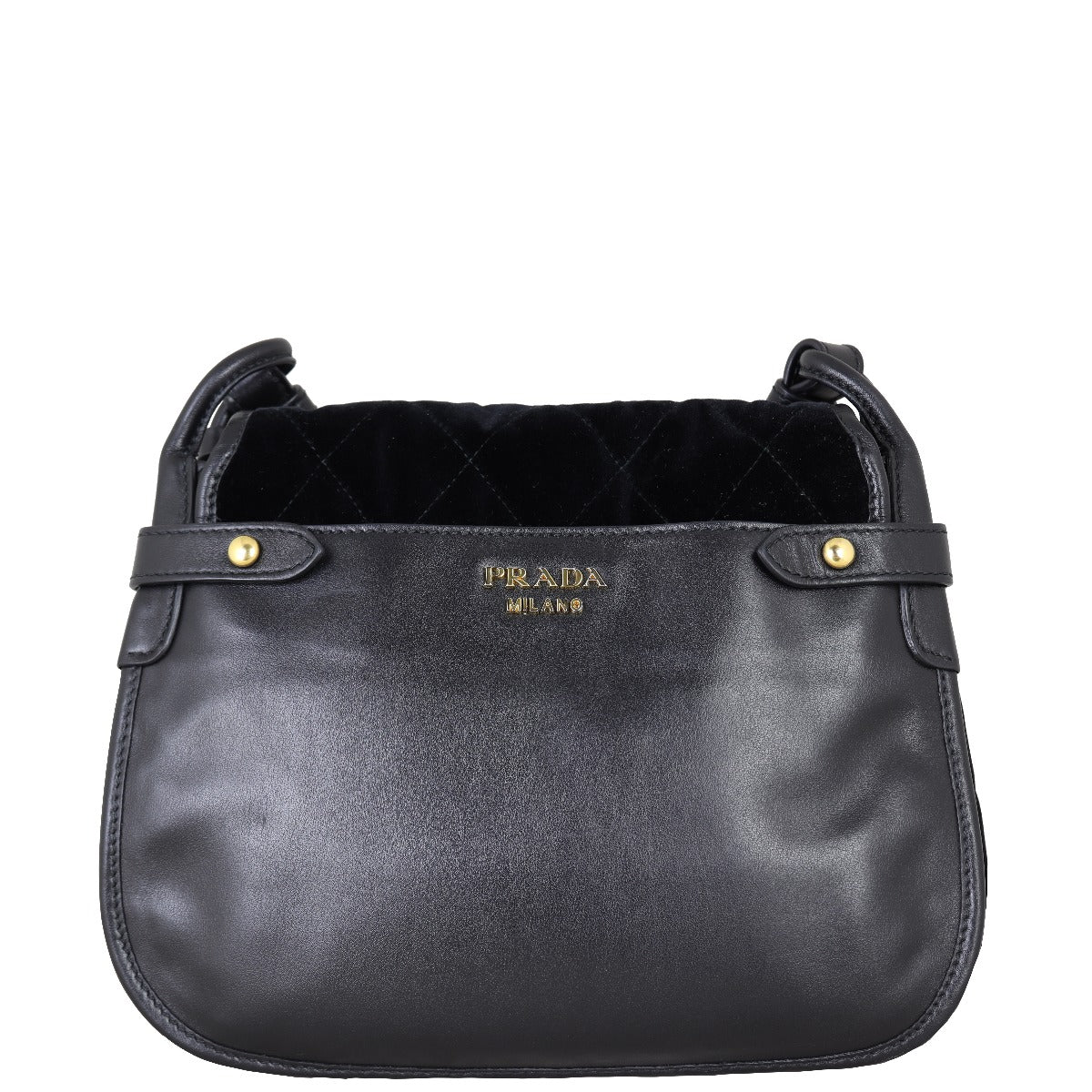 Prada Velluto & City Calf Corsaire Crossbody Bag Back