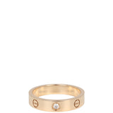 Cartier Love Wedding Band 18k Rose Gold 1 Diamond