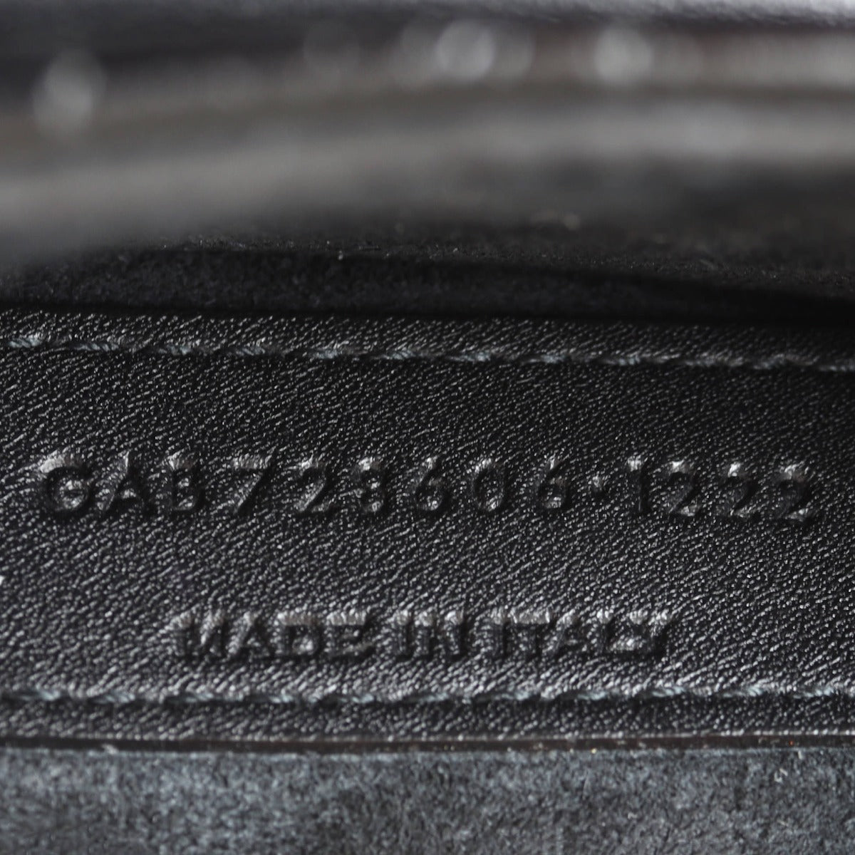 Saint Laurent June Box Bag Croc Embossed Date Code