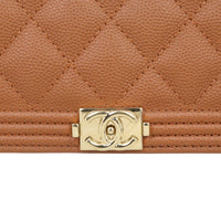 Chanel Boy Long Flap Wallet | Brown