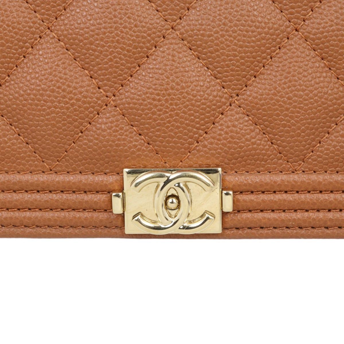 Chanel Boy Long Flap Wallet | Brown
