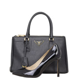 Prada Saffiano Lux Galleria Double Zip Tote Small