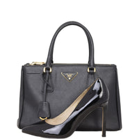 Prada Saffiano Lux Galleria Double Zip Tote Small