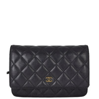 Chanel Classic Wallet on Chain | Lambskin Gold Hardware