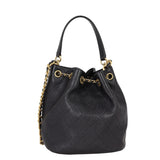 Chanel Quilted CC Drawstring Bucket Bag | Caviar