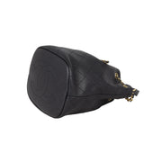 Chanel Quilted CC Drawstring Bucket Bag | Caviar