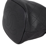 Chanel Quilted CC Drawstring Bucket Bag | Caviar