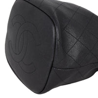 Chanel Quilted CC Drawstring Bucket Bag | Caviar